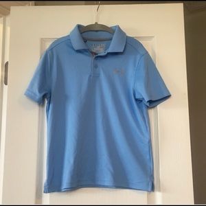 Boys Blue Under Armour Polo Shirt